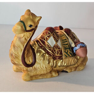 VTG 2002 Hawthorne Village Seated Camel Thomas Kinkade 79523B Nativity w/Jars